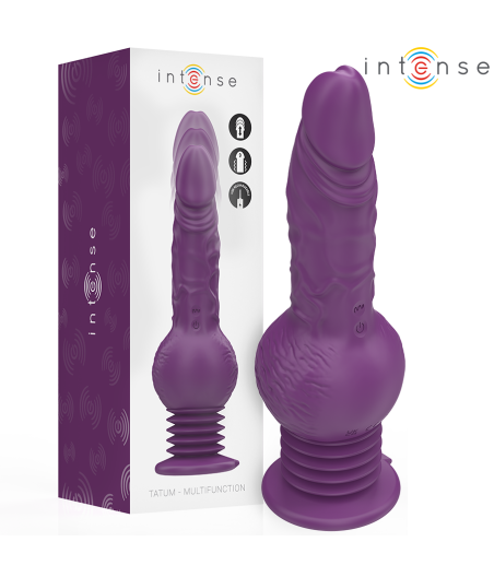 INTENSE - TATUM MULTIFUNKTIONSVIBRATOR MIT AUF- UND ABVIBRATION 24 CM LILA
