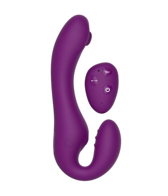 XOCOON - VIBRATEUR SANS STRAPLESS 2 EN 1 AVEC TÉLÉCOMMANDE VIOLET