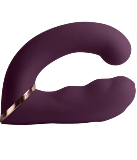ROCKS-OFF - GEMINI DUAL VIBRATOR G-SPOT CLITORIS STIMULATOR PURPLE