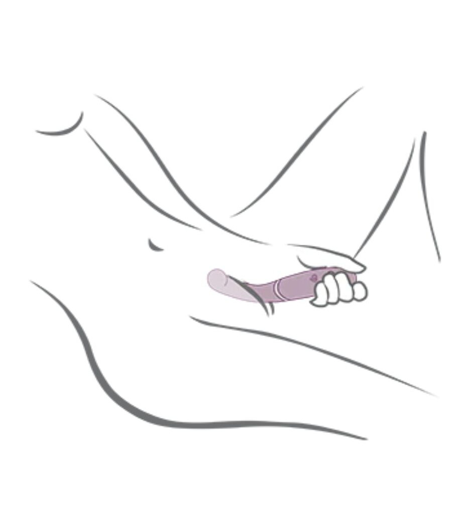 ROCKS-OFF - GEMINI DUAL VIBRATOR G-SPOT CLITORIS STIMULATOR PURPLE