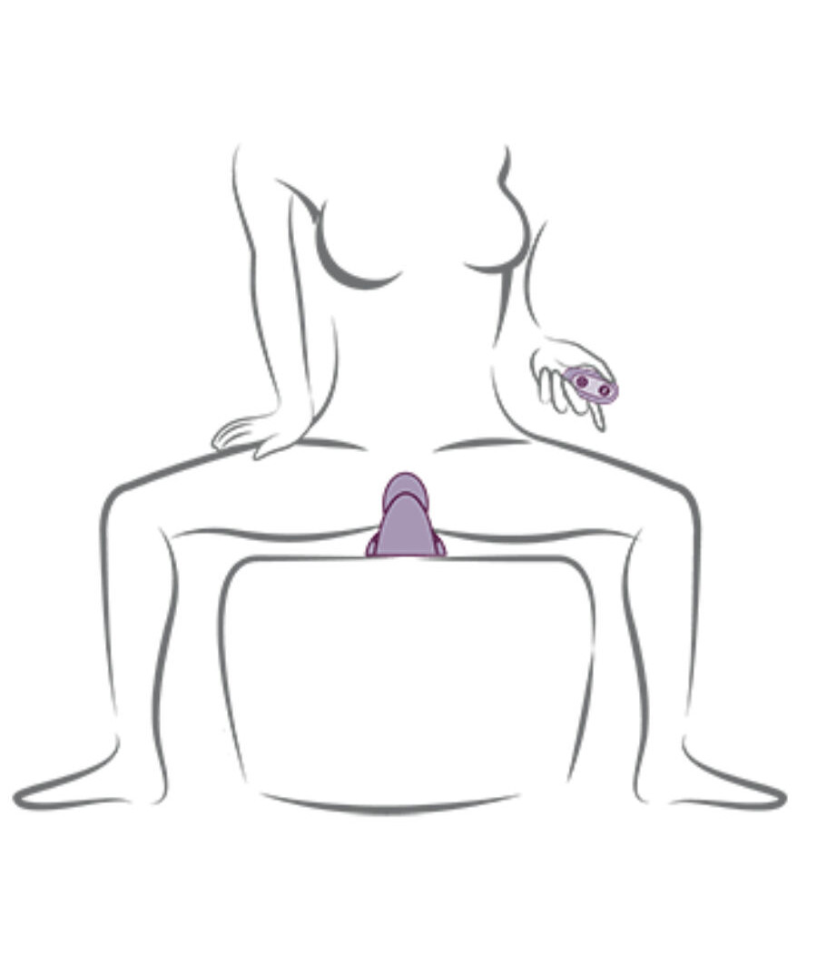 ROCKS-OFF - VIBRATORE VIOLA RUBY GLOW DA SEDERE