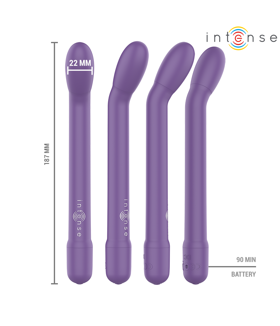 INTENSE - ESTIMULADOR DE PONTO G RECARREGÁVEL KARLIE ROXO