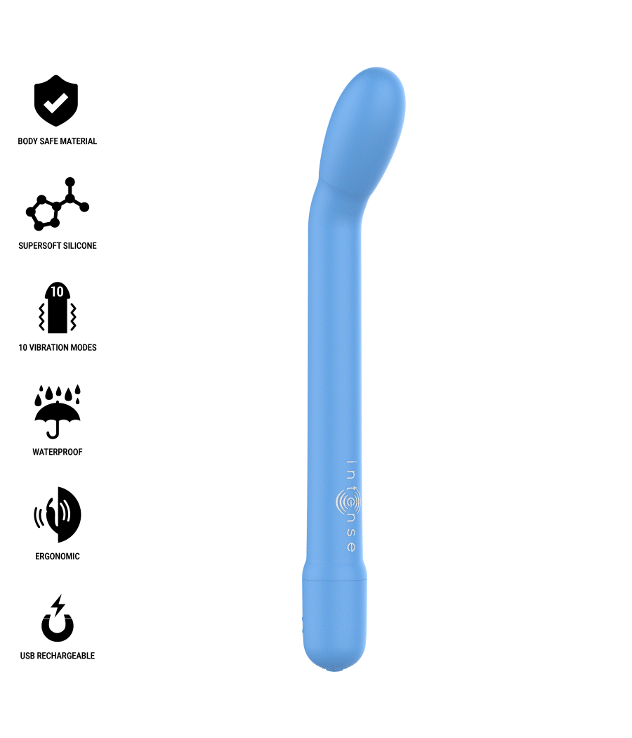 INTENSE - STIMULATEUR DE POINT G RECHARGEABLE KARLIE BLEU