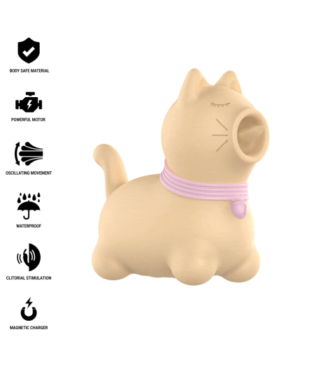 INTENSE - TOULOUSE STIMULATOR WITH 360º ROTATING TONGUE YELLOW