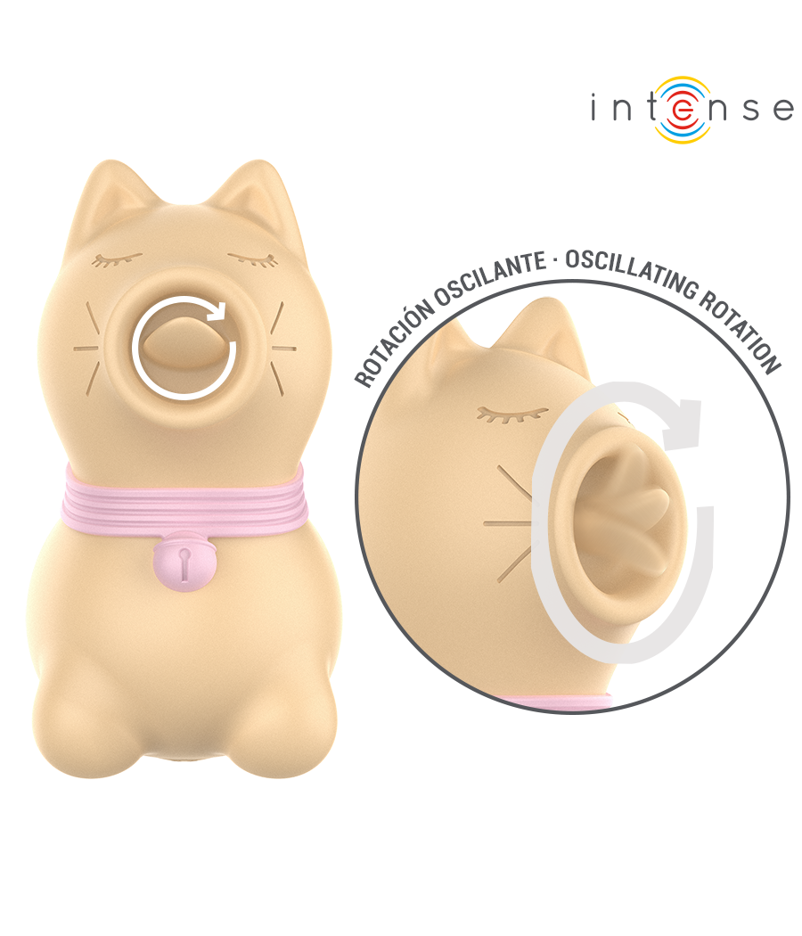 INTENSE - STIMOLATORE TOLOSA CON LINGUA ROTANTE A 360° GIALLO