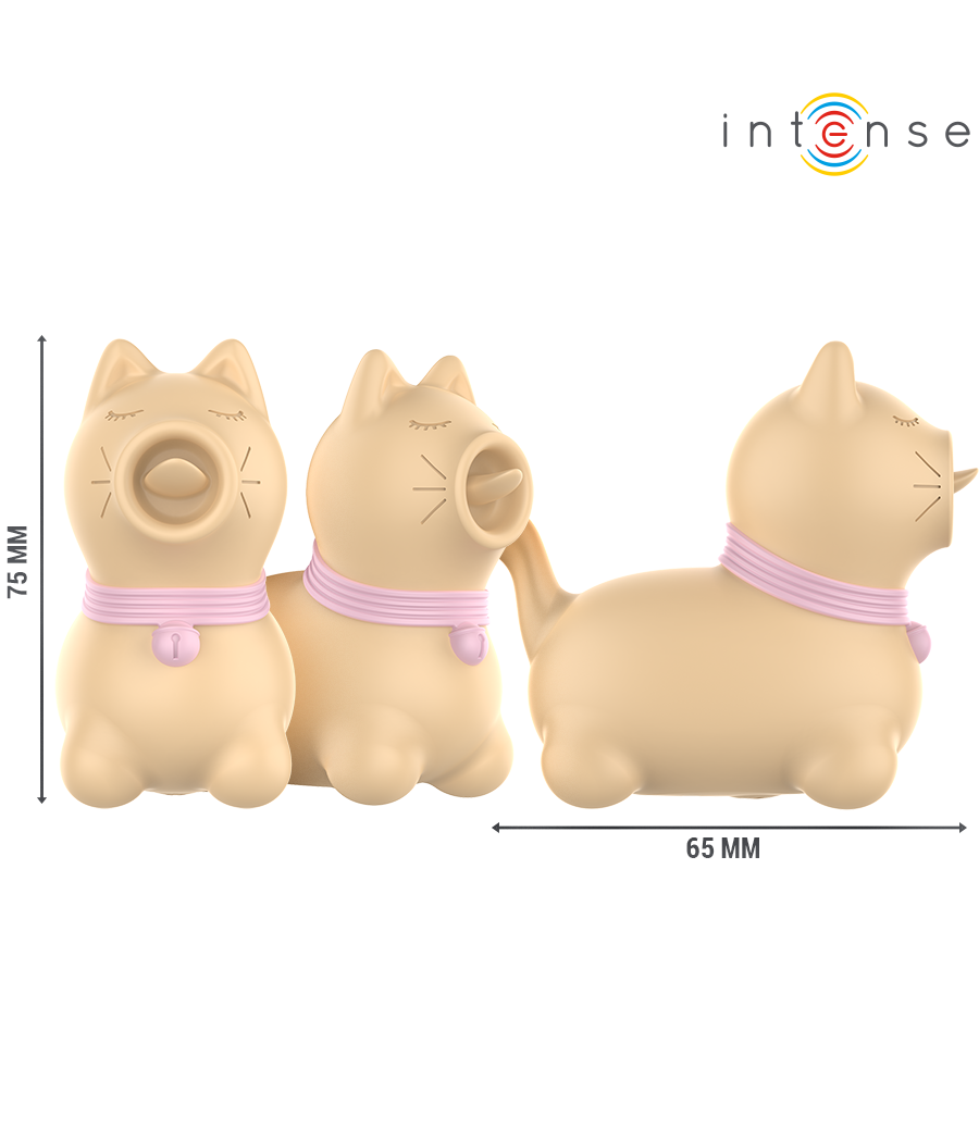 INTENSE - TOULOUSE STIMULATOR WITH 360º ROTATING TONGUE YELLOW