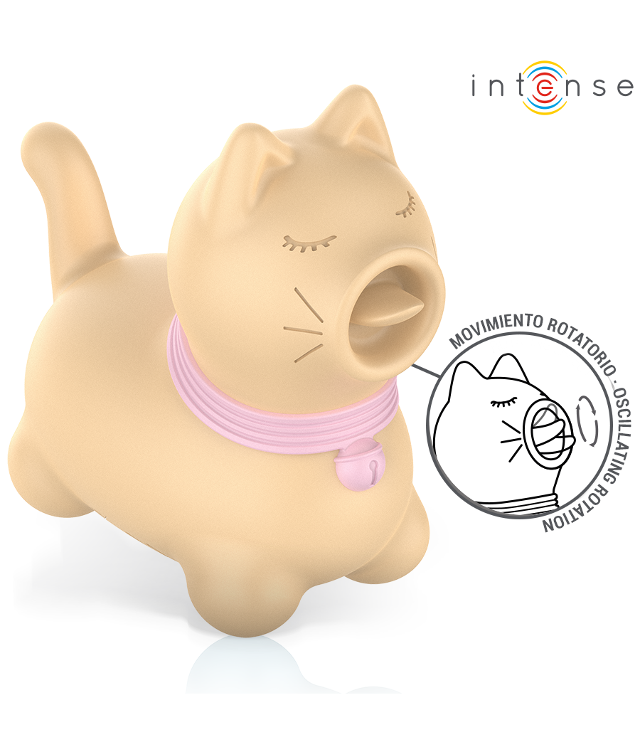 INTENSE - TOULOUSE STIMULATOR WITH 360º ROTATING TONGUE YELLOW