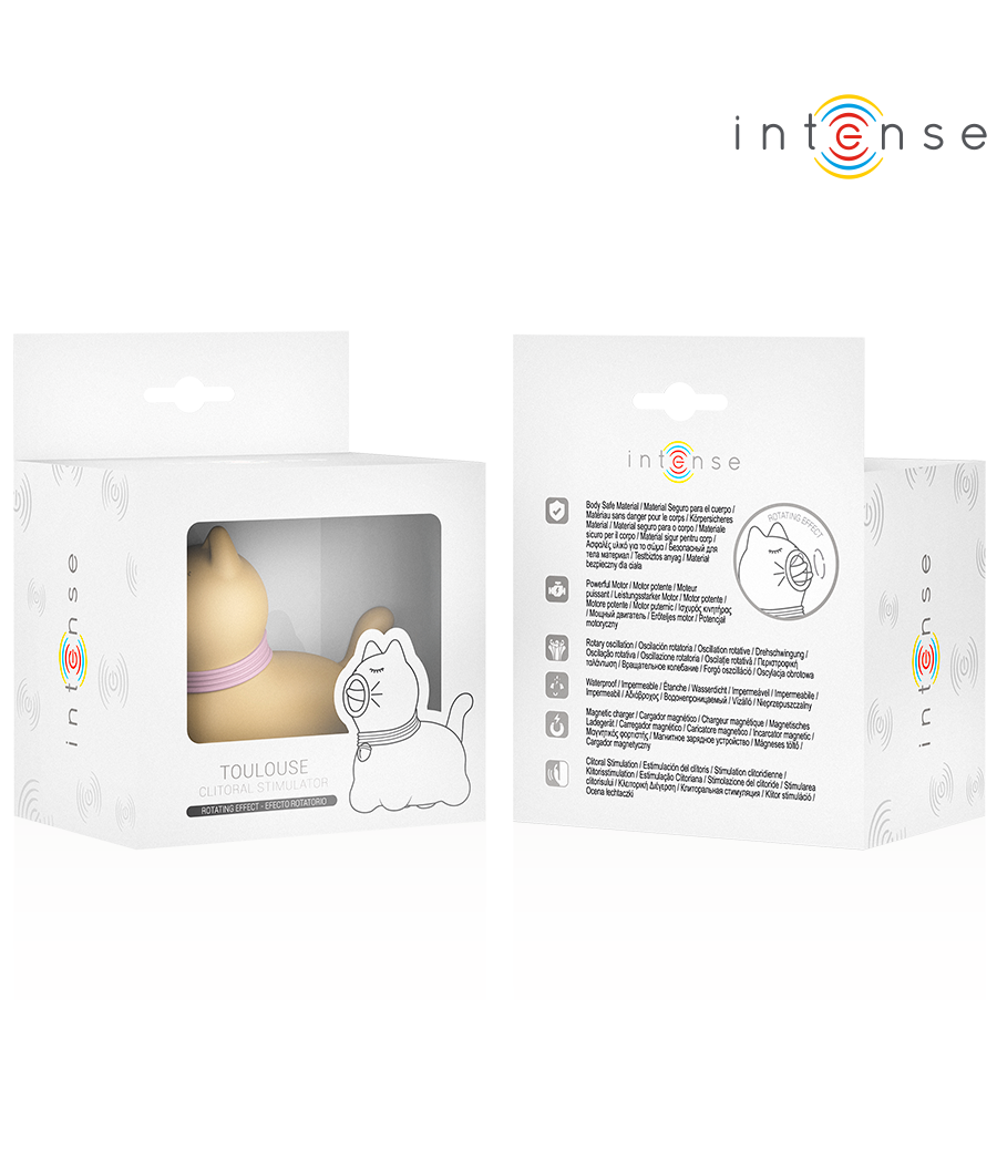 INTENSE - TOULOUSE STIMULATOR MIT 360º ROTIERENDER ZUNGE GELB