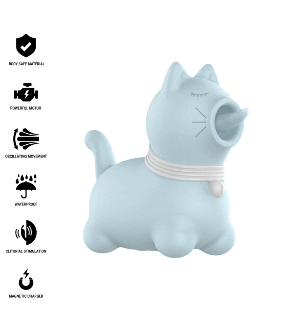 INTENSE - STIMULATEUR DUCHESSE AVEC LANGUE ROTATIVE 360º BLEU