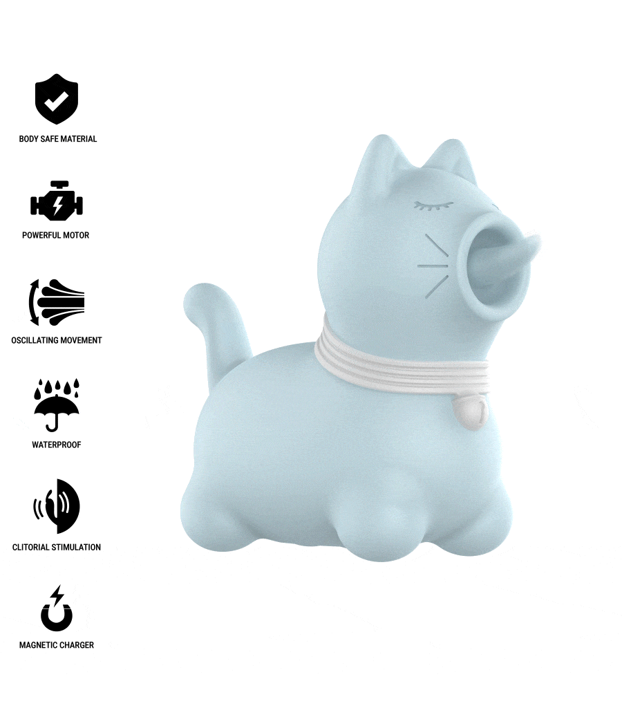 INTENSE - DUCHESS STIMULATOR WITH ROTATING TONGUE 360º BLUE