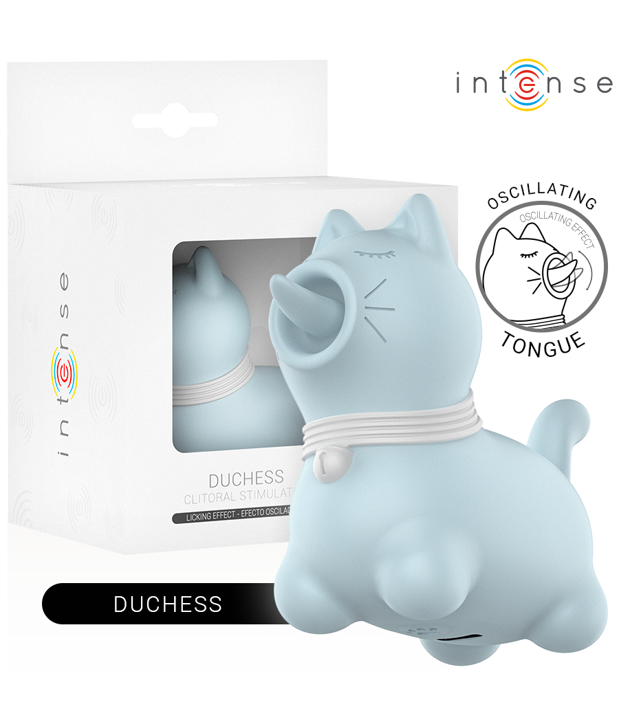 INTENSE - DUCHESS STIMULATOR MIT ROTIERENDER ZUNGE 360º BLAU