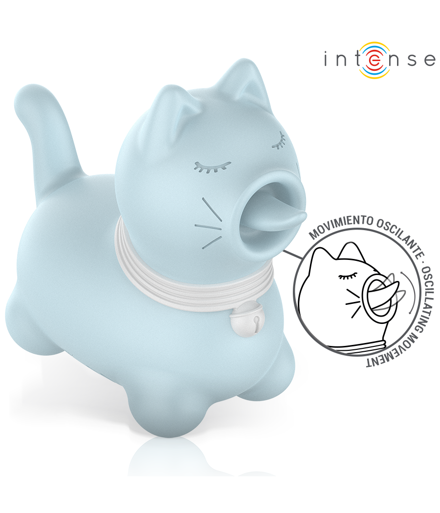 INTENSE - ESTIMULADOR DUCHESS COM LÍNGUA GIRATÓRIA 360º AZUL