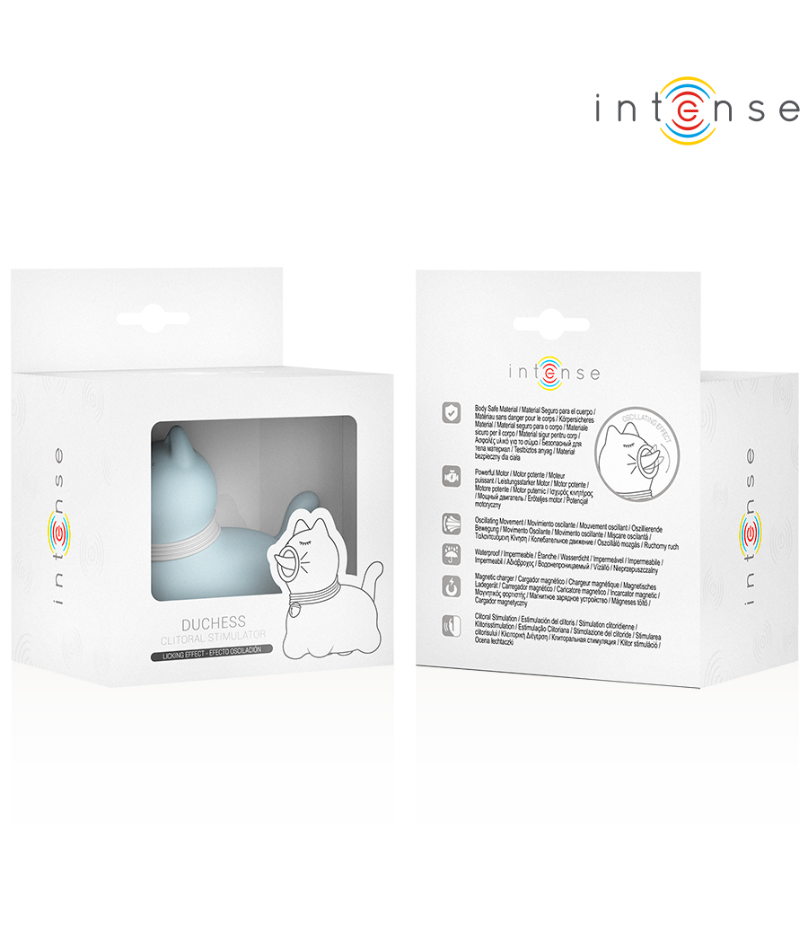 INTENSE - STIMOLATORE DUCHESS CON LINGUA ROTANTE 360º BLU