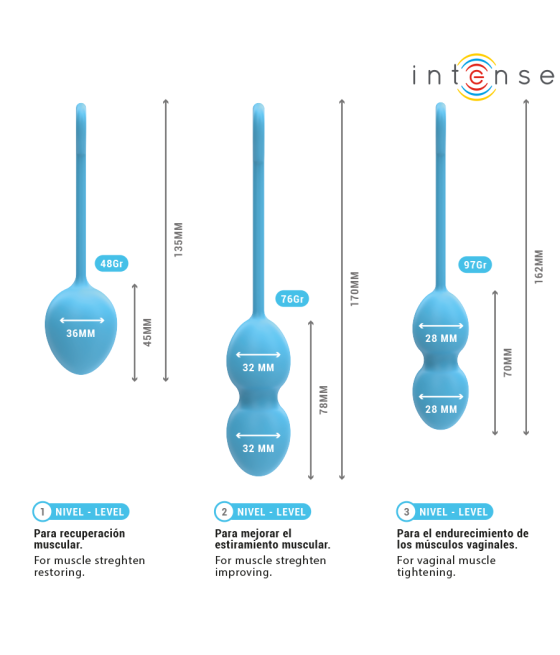 INTENSE - CHARLI KIT BOLAS KEGEL OCEAN