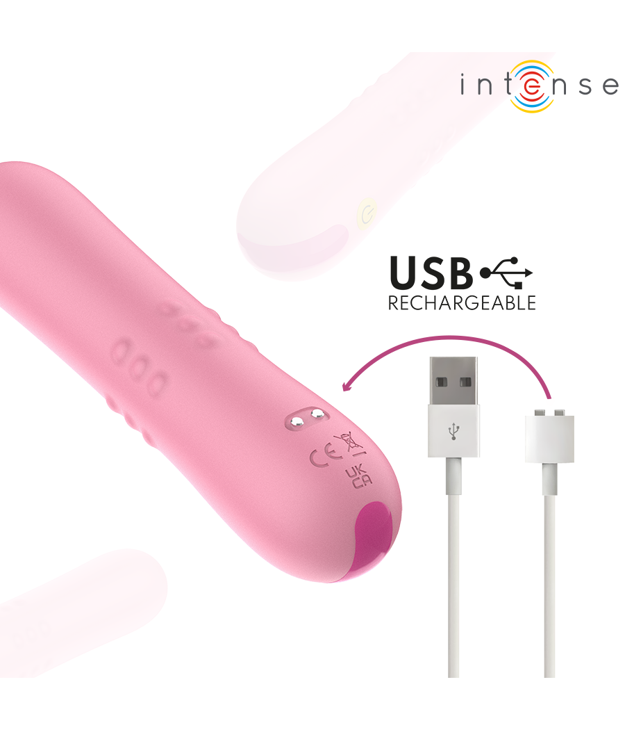 INTENSE - BARBARA VIBRADOR CON PERLAS GIRATORIAS