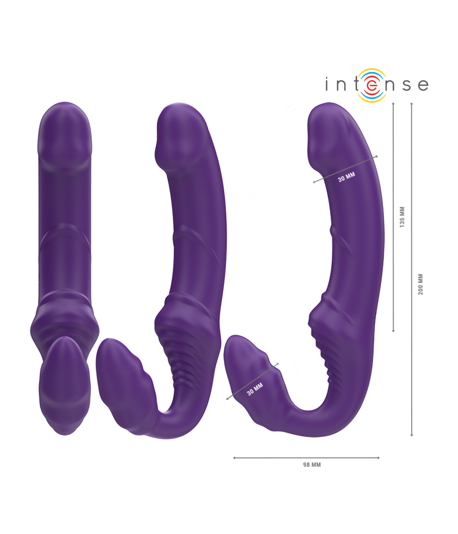 INTENSE - JILL DOPPELVIBRATOR 20 CM LILA FERNBEDIENUNG