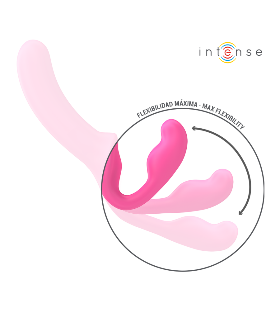 INTENSE - AMY DOUBLE VIBRATOR 20 CM PINK REMOTE CONTROL