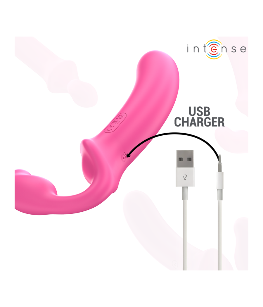 INTENSE - AMY DOPPIO VIBRATORE 20 CM ROSA TELECOMANDO