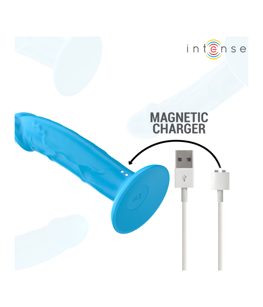INTENSE - PHOEBE REALISTIC VIBRATOR 10 VIBRATIONS BLUE REMOTE CONTROL
