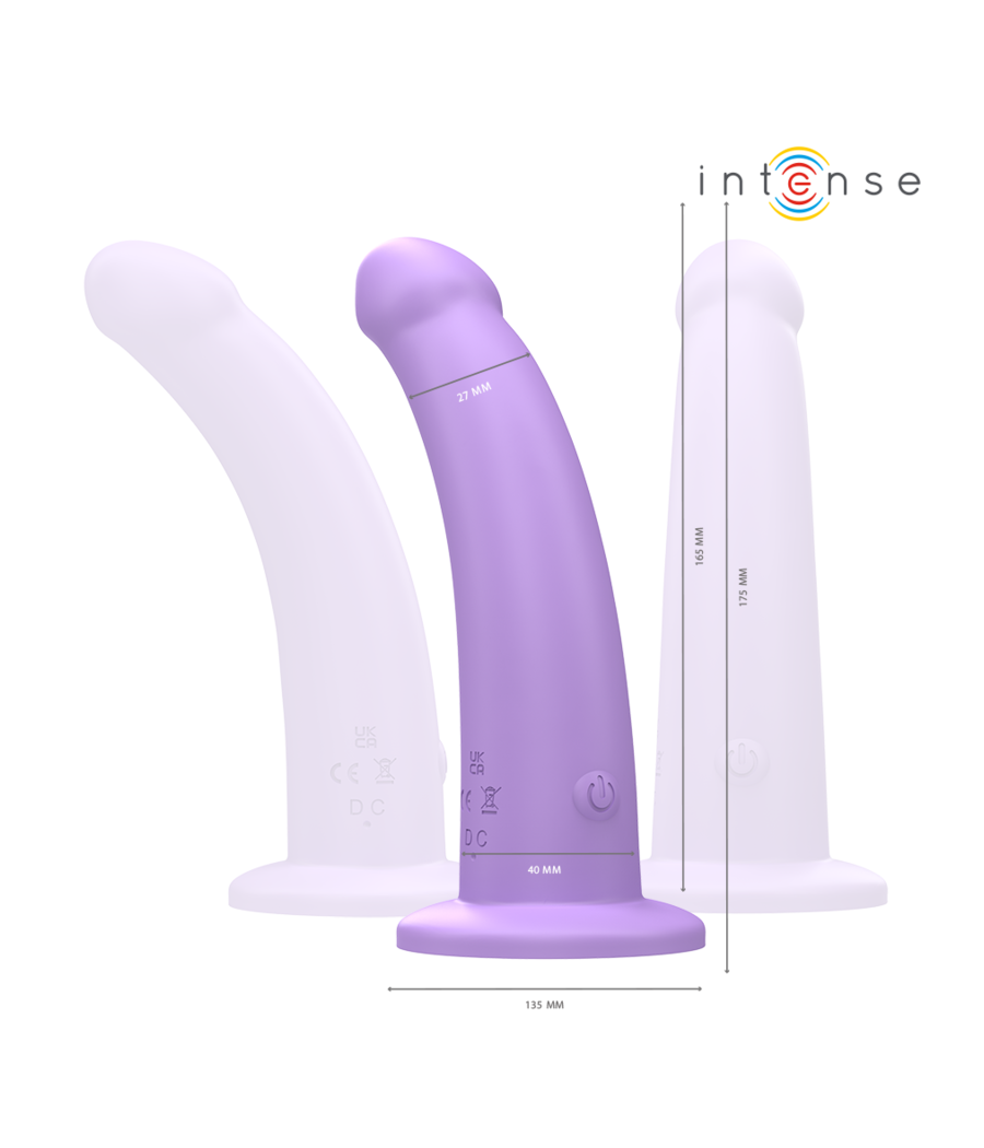 INTENSE - EDDIE VIBRATOR 17,5 CM 10 VIBRATIONEN LILA FERNBEDIENUNG