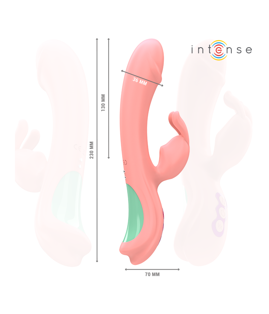 INTENSE - RACHEL RABBIT VIBRATOR 5 VIBRATIONS PINK