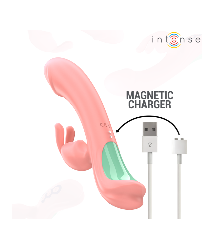 INTENSE - RACHEL VIBRATEUR RABBIT 5 VIBRATIONS ROSE