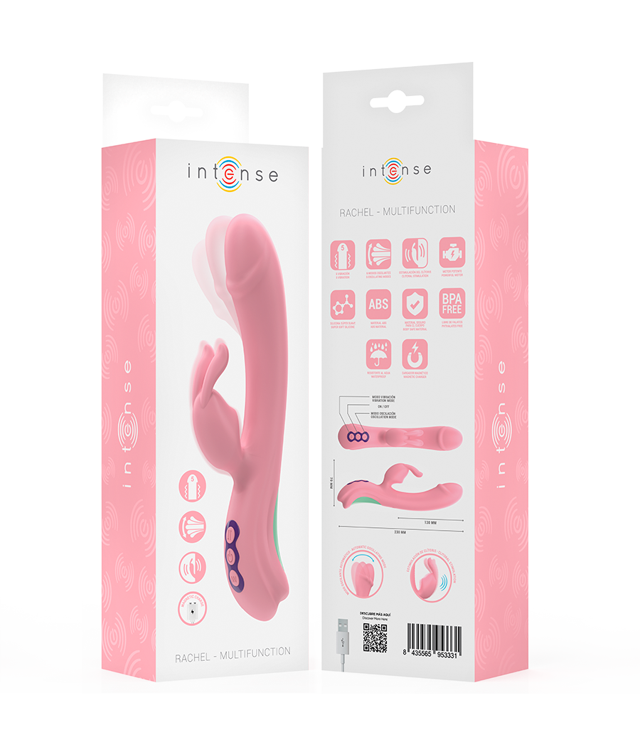 INTENSE - RACHEL RABBIT VIBRATOR 5 VIBRATIONS PINK