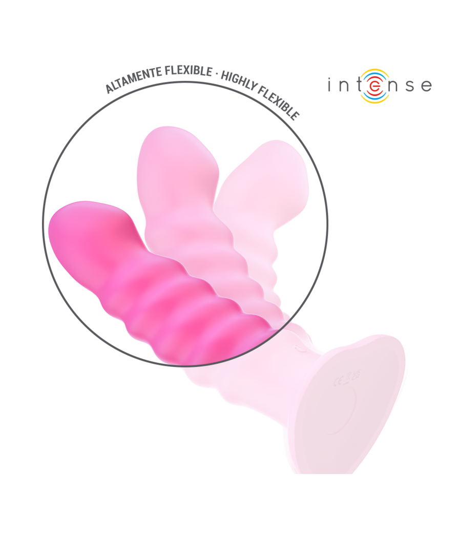 INTENSE - VIBRATORE CINDY TAGLIA L DESIGN A SPIRALE 10 VIBRAZIONI ROSA TELECOMANDO