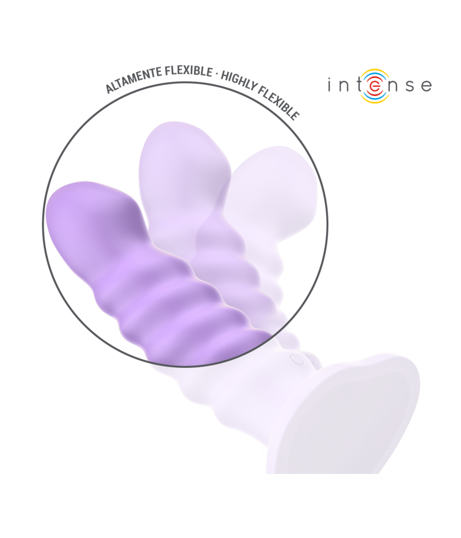 INTENSE - BRENDA VIBRATEUR TAILLE M DESIGN SPIRALE 10 VIBRATIONS VIOLET TÉLÉCOMMANDE