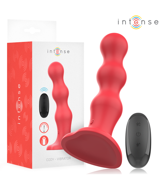 INTENSE - CODY VIBRATORE CON VENTOSA TELECOMANDO ROSSO