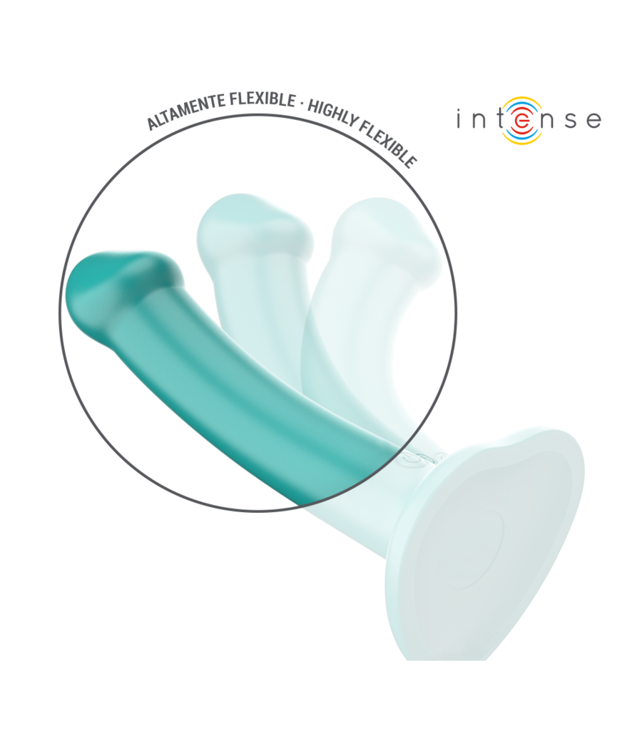 INTENSE - KATIE VIBRATEUR AVEC VENTOUSE 10 VIBRATIONS TÉLÉCOMMANDE BLEUE