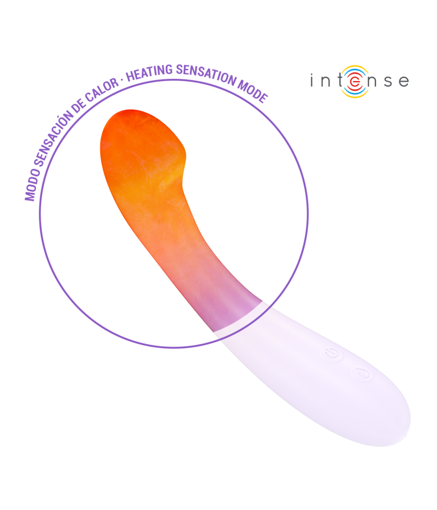 INTENSE - BECKY VIBRATEUR 19 CM CHAUFFANT 7 VIBRATIONS VIOLET