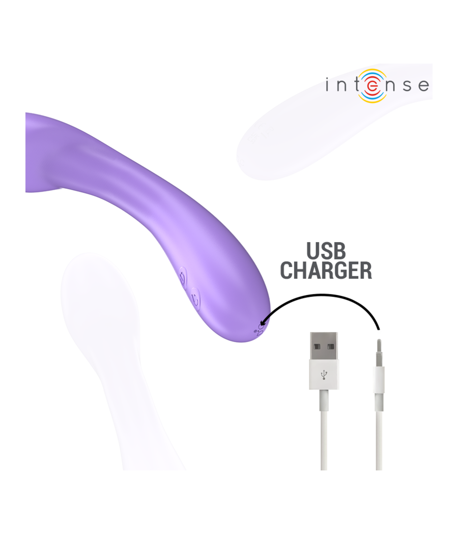 INTENSE - BECKY VIBRATOR 19 CM HEIZBAR 7 VIBRATIONEN LILA