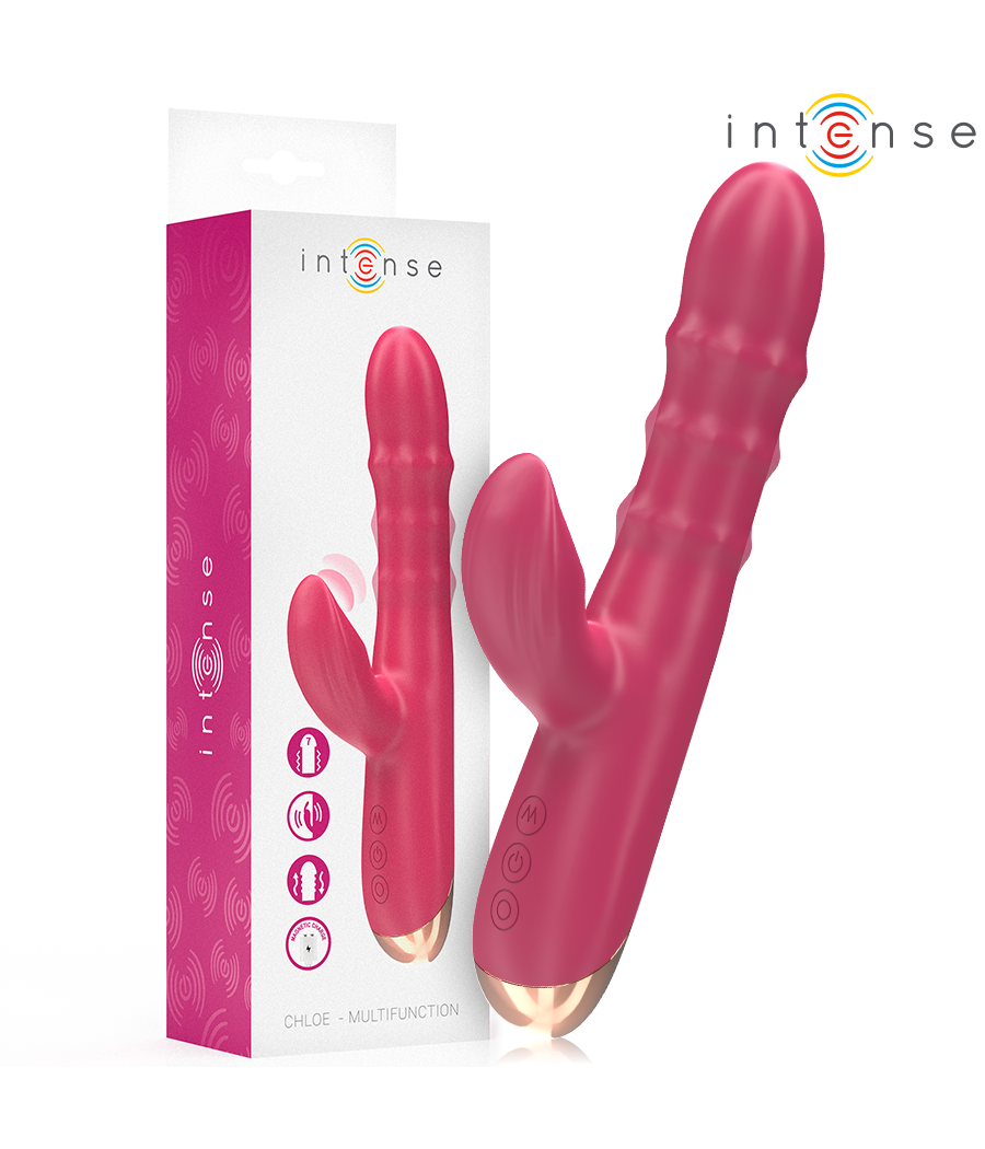 INTENSE - CHLOE VIBRATORE MULTIFUNZIONE 3 IN 1 ROSSO