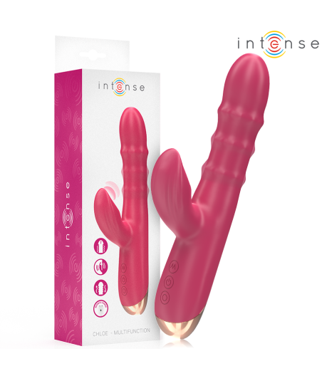INTENSE - CHLOE VIBRADOR MULTIFUNCIONAL 3 EM 1 VERMELHO
