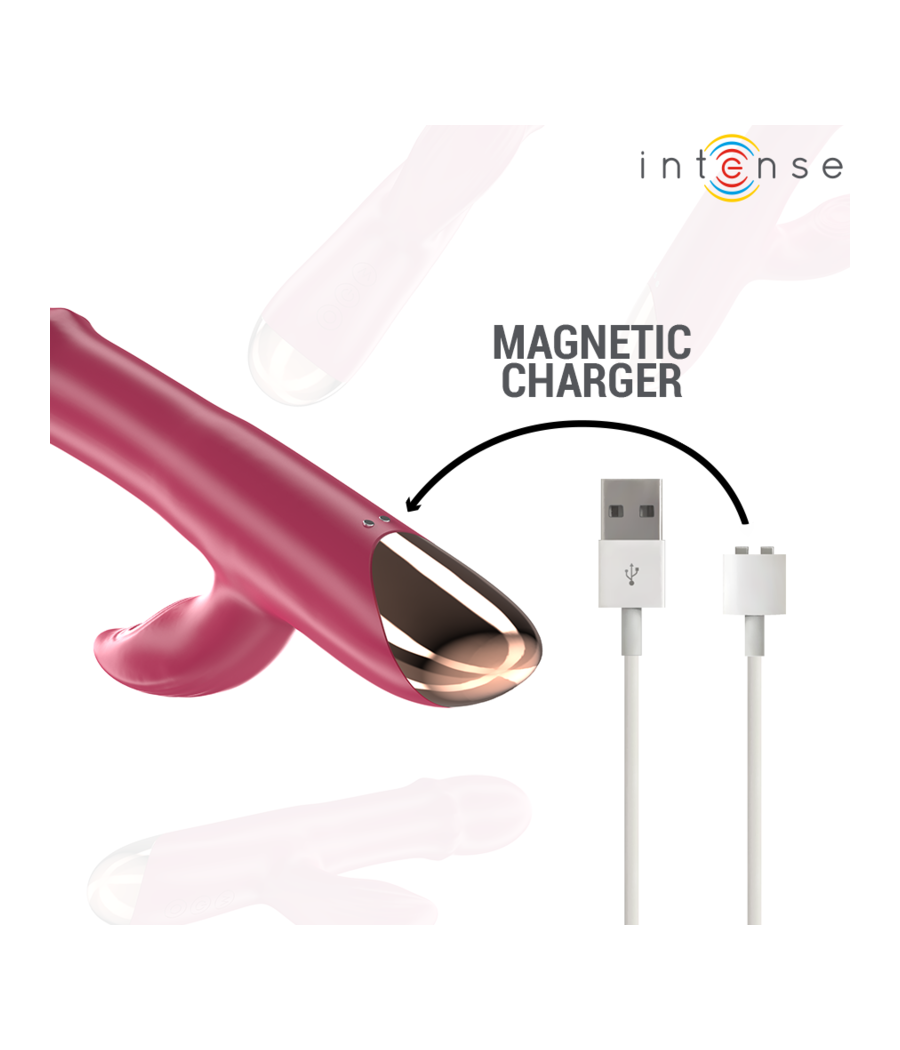 INTENSE - CHLOE VIBRATEUR MULTIFONCTION 3 EN 1 ROUGE
