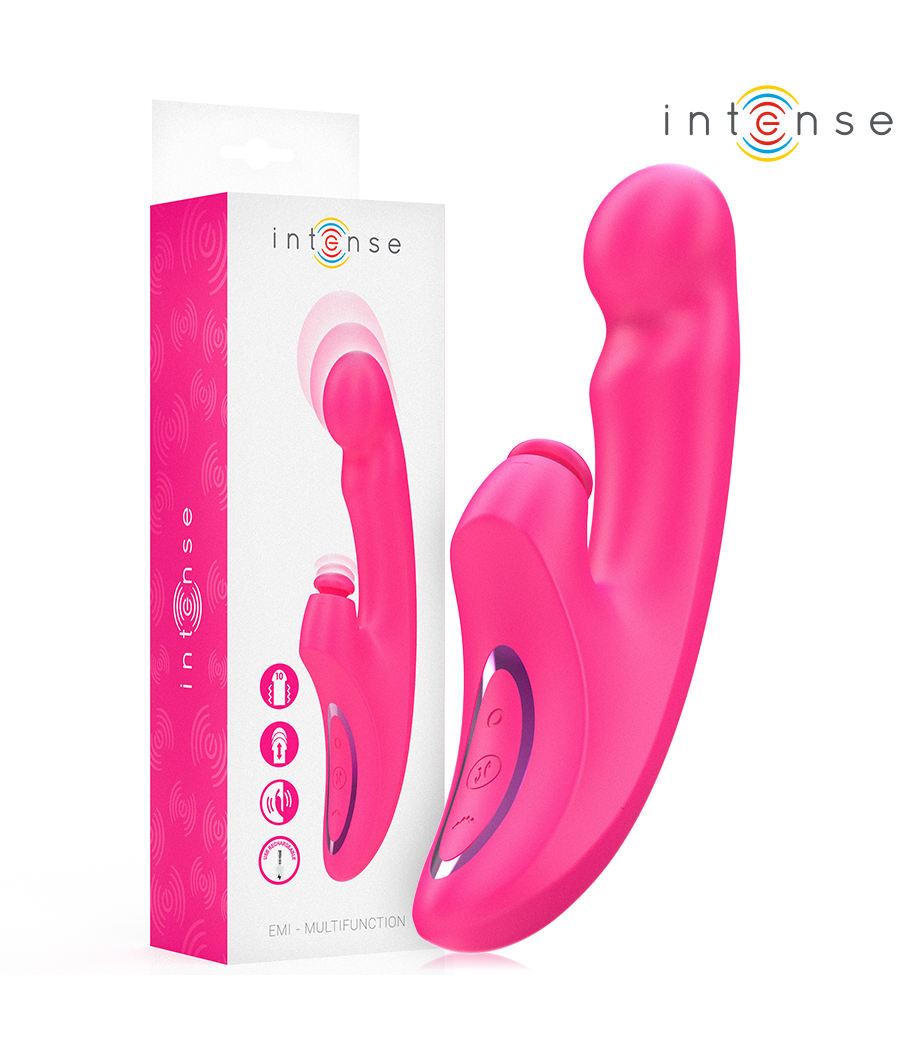 INTENSE - EMI VIBRATOR 13,5 CM MULTIFUNKTION 3 IN 1 10 VIBRATIONEN ROSA