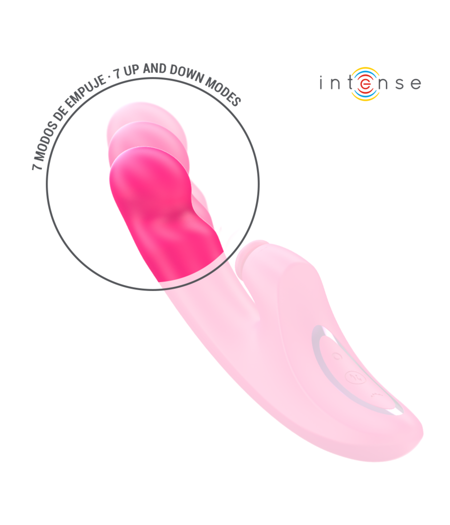 INTENSE - EMI VIBRATOR 13.5 CM MULTIFUNCTION 3 IN 1 10 VIBRATIONS PINK