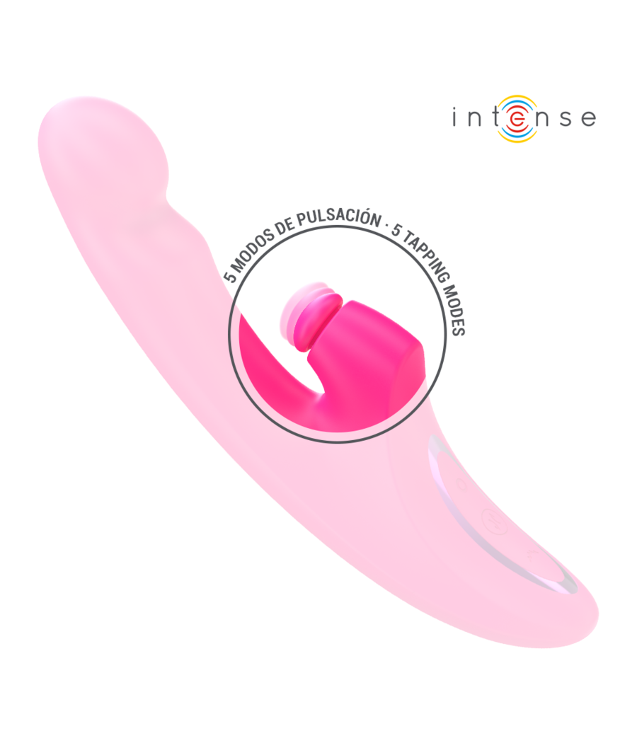 INTENSE - EMI VIBRADOR 13,5 CM MULTIFUNCIÓN 3 EN 1 10 VIBRACIONES ROSA