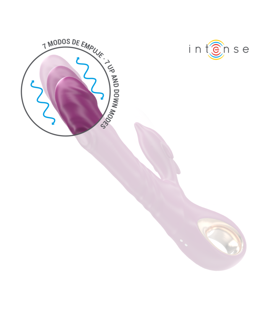 INTENSE - HALLE MULTIFUNKTIONSVIBRATOR MIT DELFIN-STIMULIERENDER ZUNGE LILA