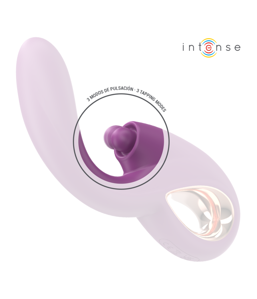 INTENSE - LALI VIBRATORE MULTIFUNZIONE PUNTO G TAPPING & THRUST & VIBRATION VIOLA