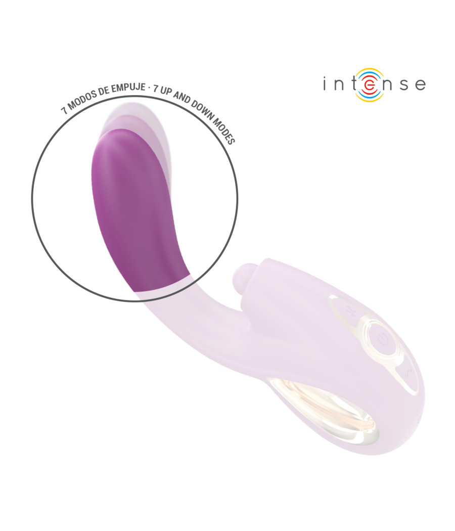 INTENSE - LALI VIBRATORE MULTIFUNZIONE PUNTO G TAPPING & THRUST & VIBRATION VIOLA