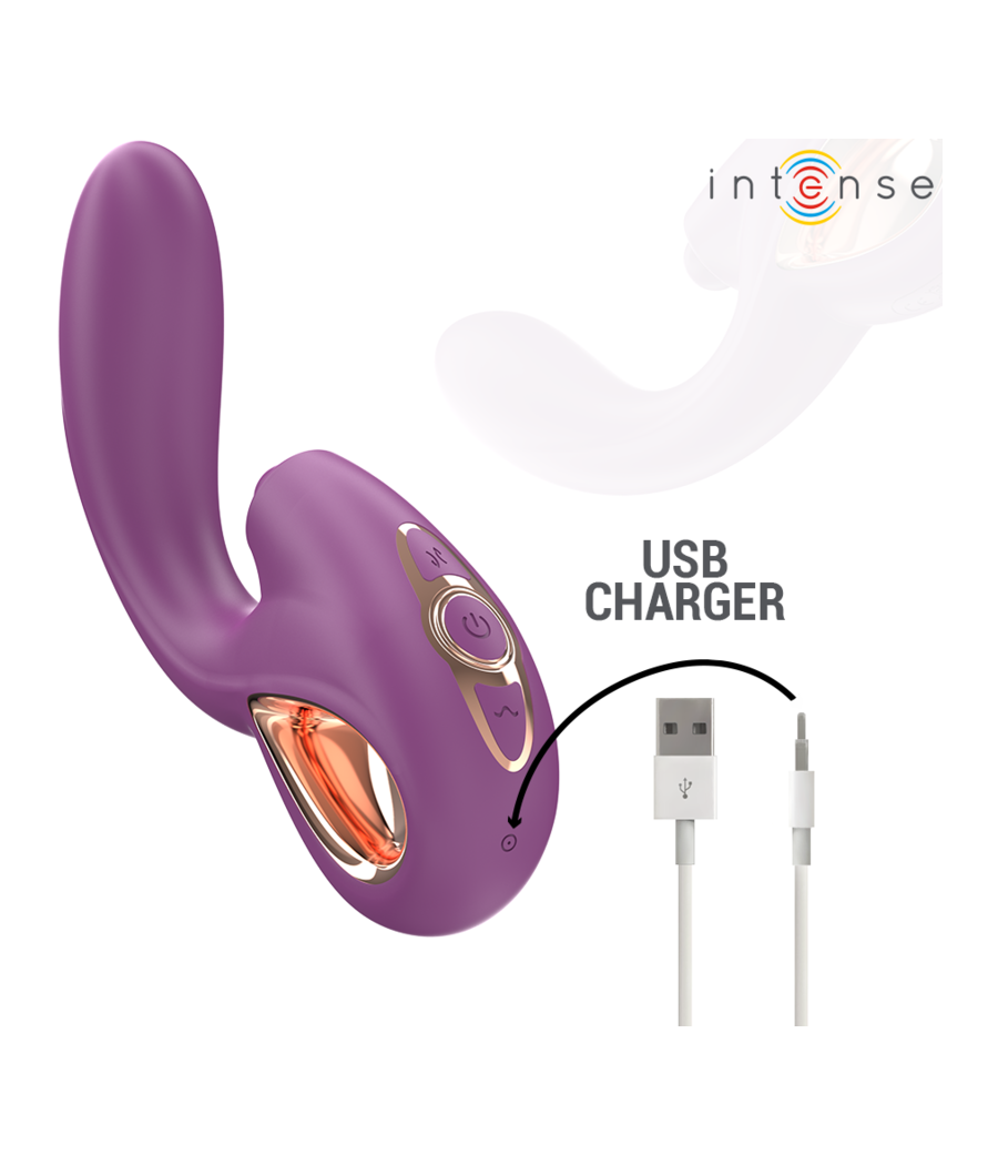 INTENSE - LALI VIBRATORE MULTIFUNZIONE PUNTO G TAPPING & THRUST & VIBRATION VIOLA