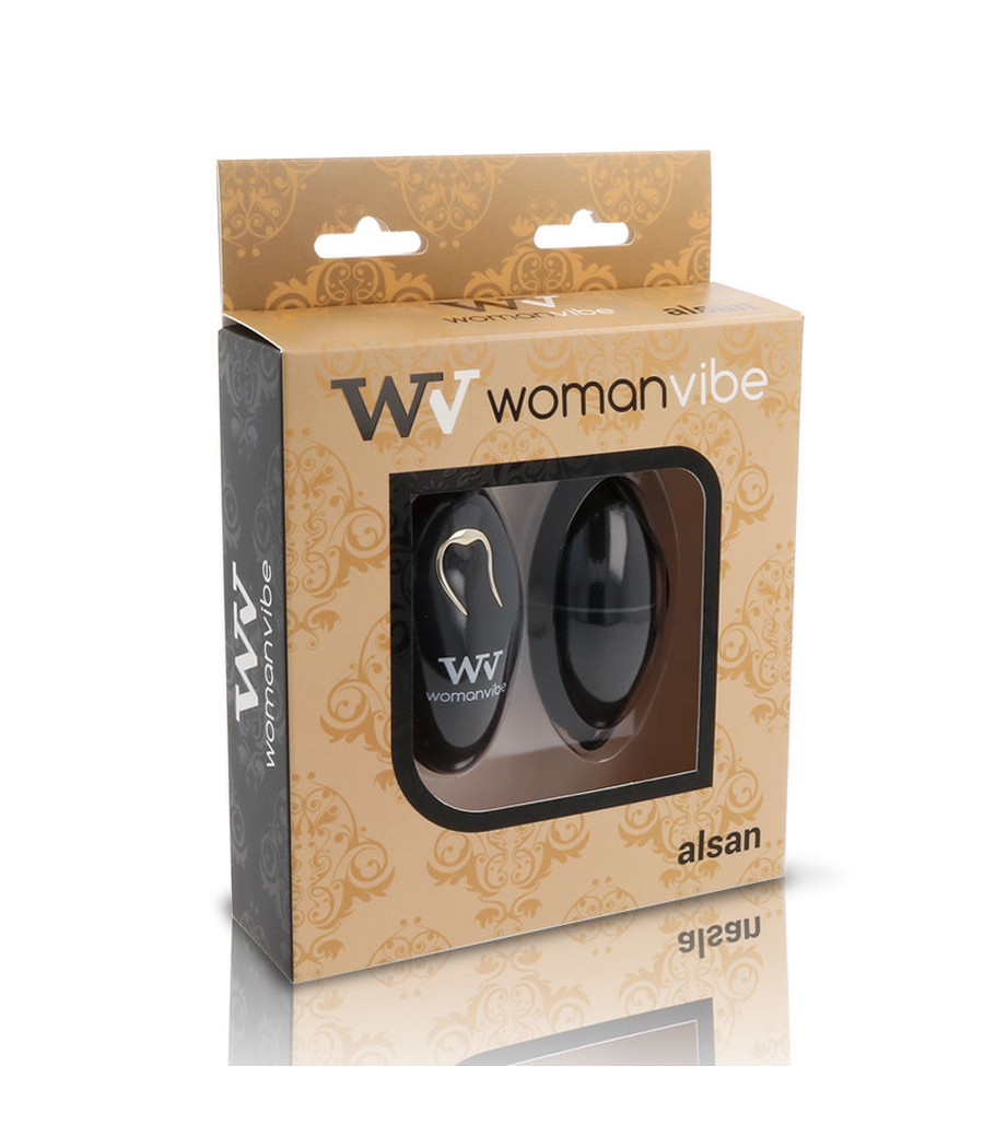 WOMANVIBE - ALSAN EGG CONTROLE REMOTO PRETO SILICONE PRETO