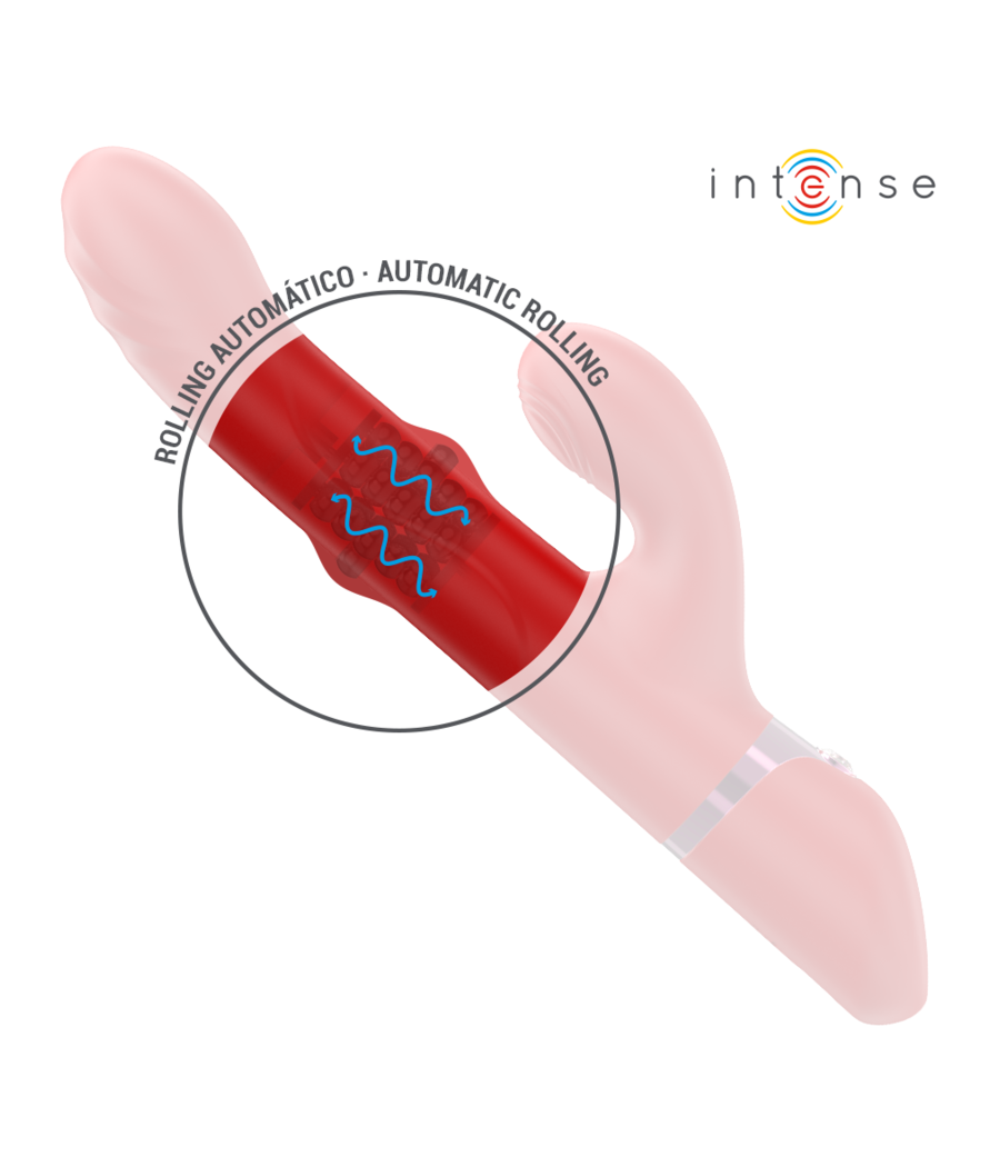 INTENSE - LELE MULTIFUNCTION VIBRATOR ROTATING & OSCILLATION & STIMULATION RED