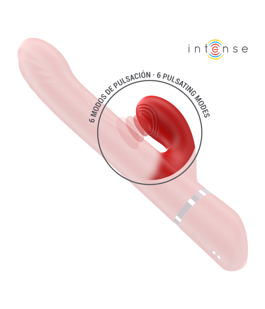 INTENSE - LELE MULTIFUNKTIONSVIBRATOR ROTIEREND & OSZILLATION & STIMULATION ROT