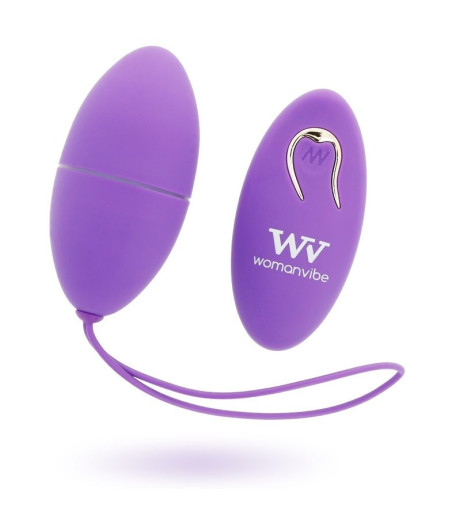 WOMANVIBE - ALSAN EGG CONTROLE REMOTO SILICONE ROXO