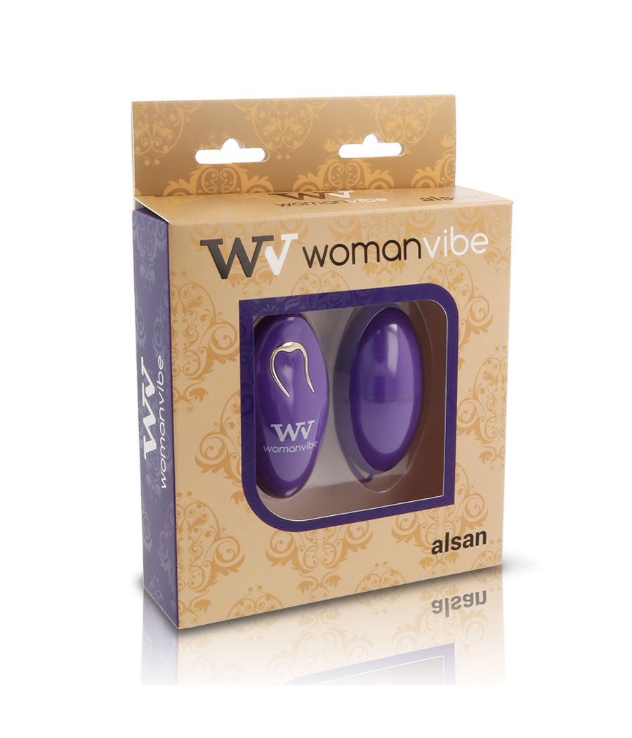 WOMANVIBE - ALSAN EGG CONTROLE REMOTO SILICONE ROXO