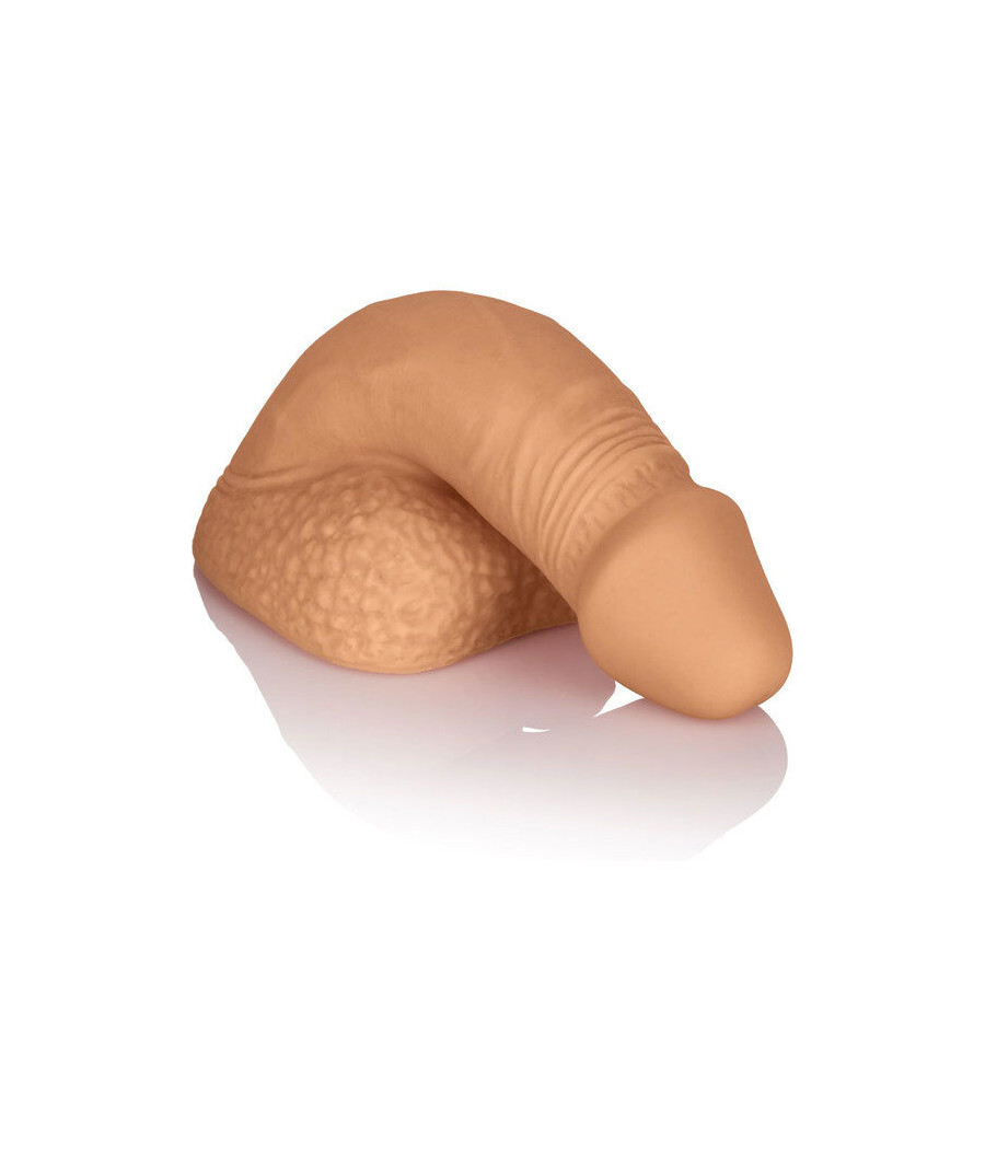 CALEXOTICS - EMBALAGEM DE SILICONE PÊNIS 12.75 CM CARAMELO