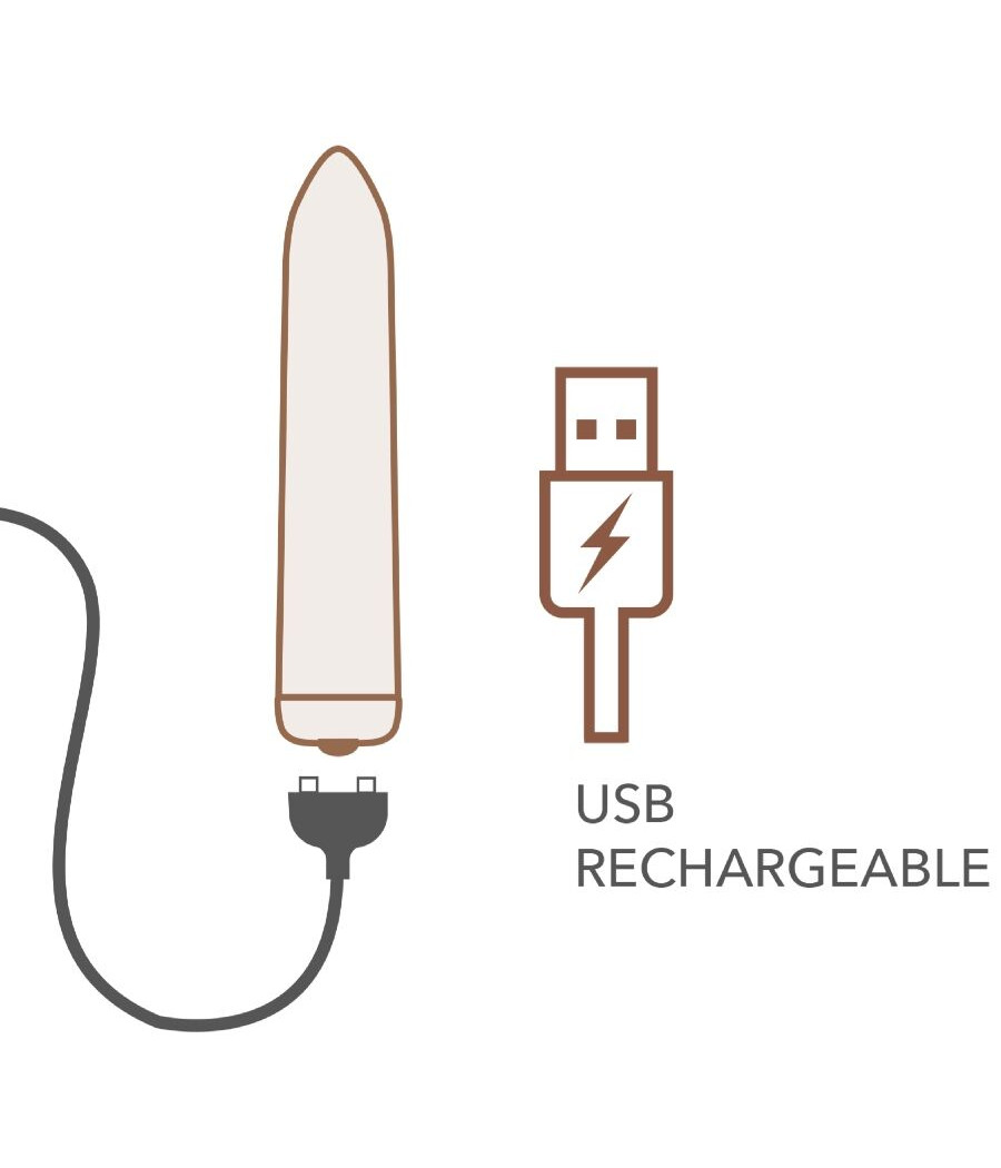 ROCKS-OFF - RECHARGEABLE VIBRATING BULLET POPPY RED